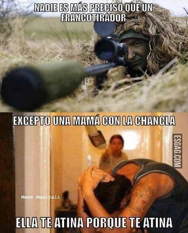 Mas preciso que un francotirador