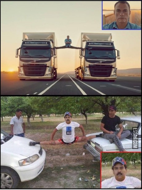 La acrobacia de Van Damme mejorada