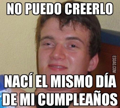 No puedo creerlo!