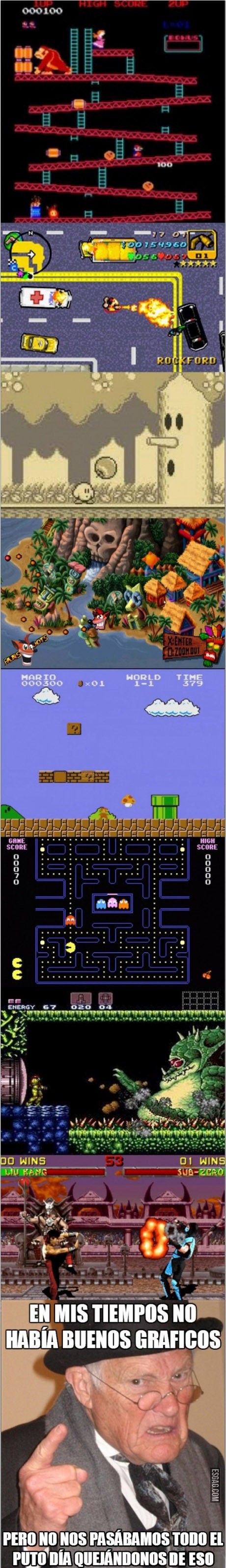 En mis tiempos no había buenos gráficos