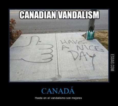 Como hacen vandalismo en Canadá