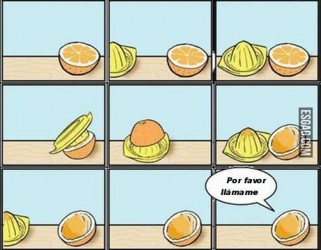 Se enamoró la media naranja