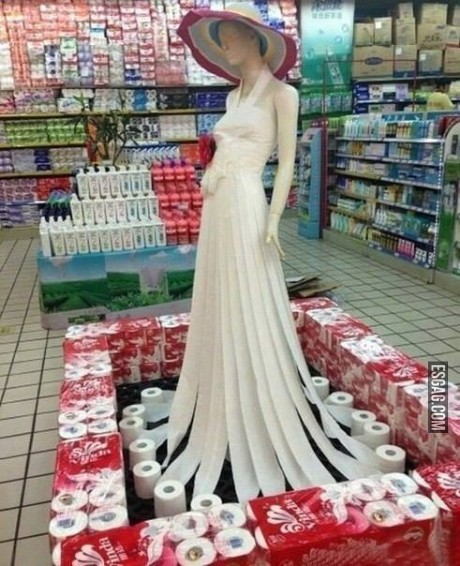 Originalidad que termina en el inodoro