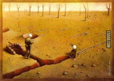 Imagen para pensar acerca de la guerra