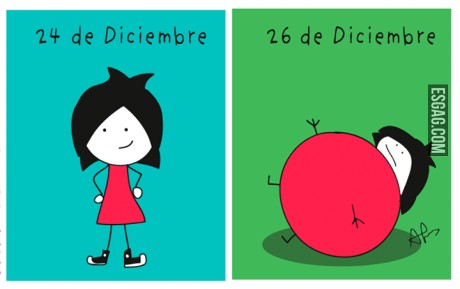 Antes y después de Navidad