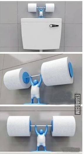 La mejor idea para el papel higienico