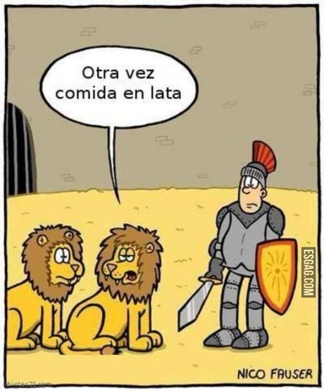 Odio la comida enlatada