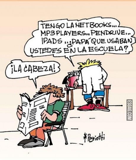 Papá cómo era antes?