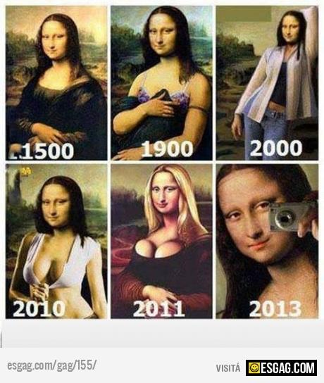 Mona lisa en el tiempo