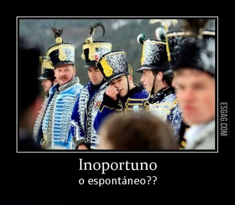 Inoportuno o espontáneo?
