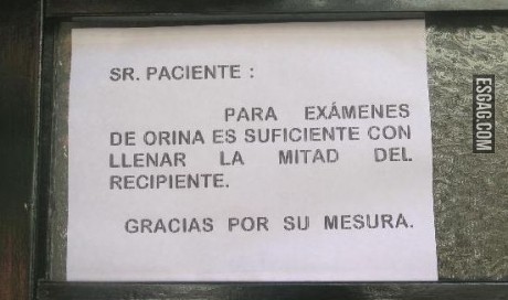 Sr. paciente:
