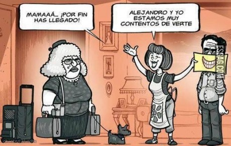 La sincera sonrisa de un yerno