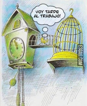 Llegar tarde al trabajo...