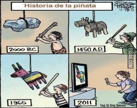 La evolución de la piñata