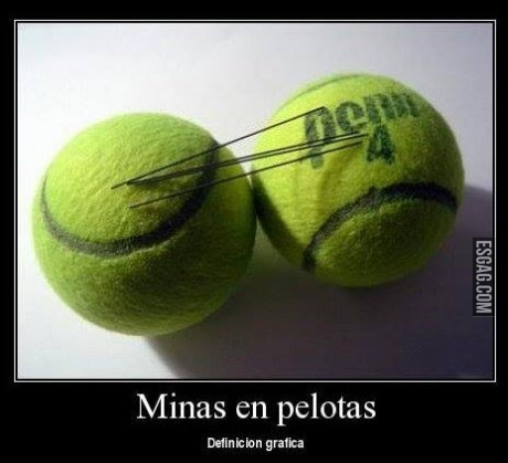 Minas en pelotas