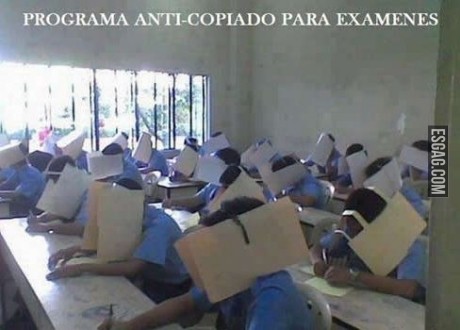 Programa anticopiado para exámenes