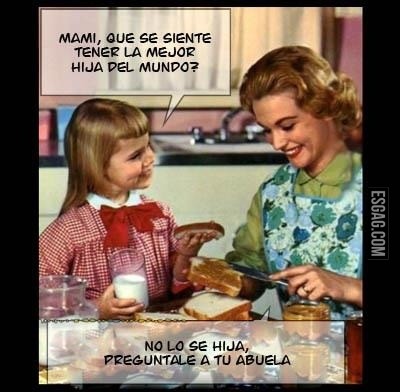 A quién habrá salido tan humilde esta chica?