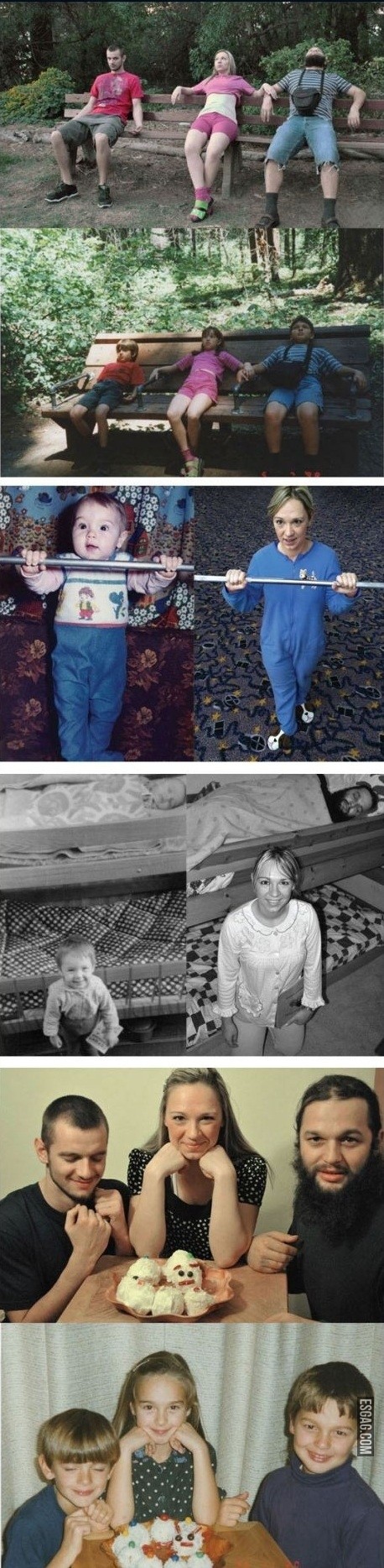 Tres hermanos antes y tres hermanos ahora