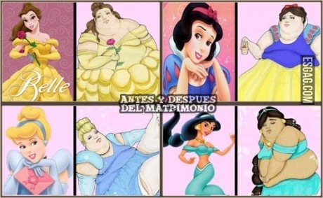 Princesas de Disney después del matrimonio