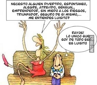 Luisito con graves problemas de autoestima