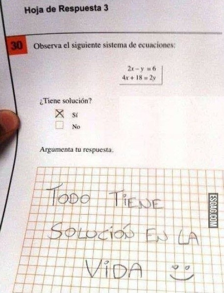 Todo tiene solución en la vida
