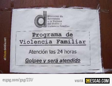 Programa de violencia familiar?