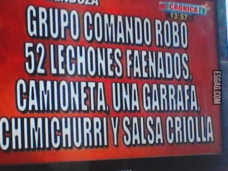 Hasta el chimichurri se llevaron!!!