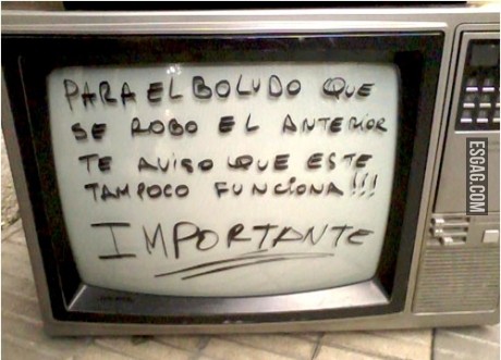 Importante advertencia