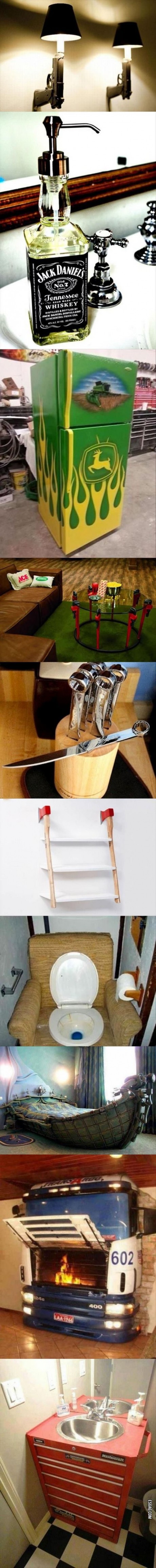 Como decoran sus casas los realmente machos