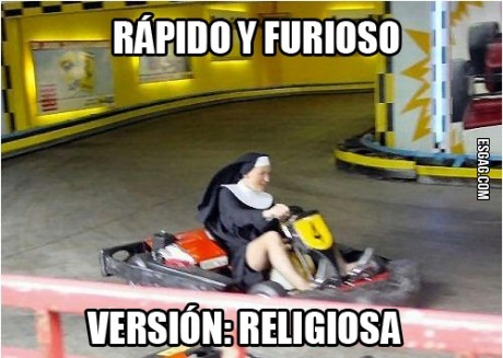 Qué hace una monja cuando está aburrida?