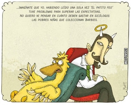 Patito feo y Barbie, traumas de la niñez