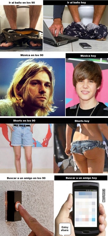 Años 90 vs. Actualidad