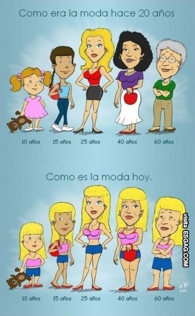 Moda era la de antes...