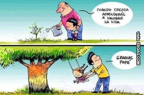 Ense&ntilde;anza de un padre