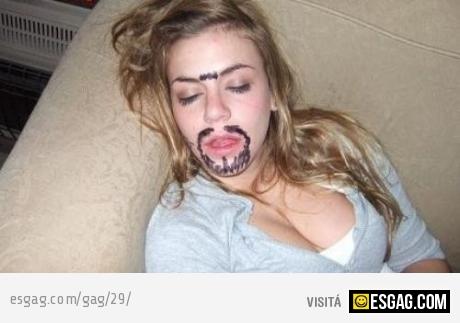 Cuidado donde te quedas dormido!