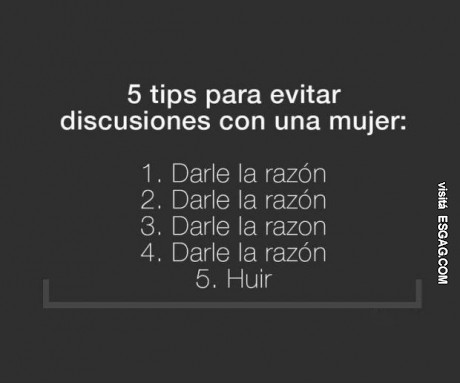5 tips para evitar discusiones con una mujer