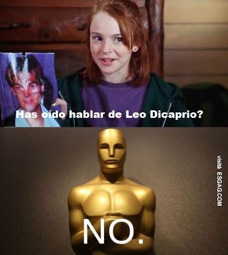 Conocés a un tal Leonardo Dicaprio?
