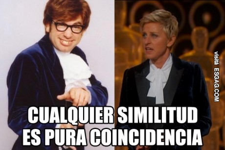Cualquier parecido entre Ellen Degeneres y él