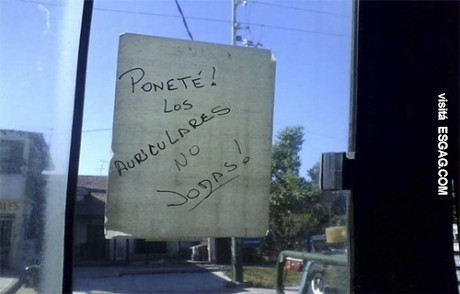 Dedicado a cualquier persona que viaje en colectivo