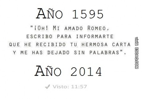 En el S.XVI se respondía así una carta