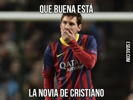 Que buena esta la novia de Cristiano!