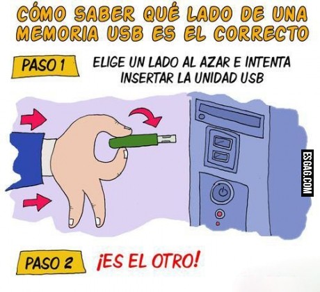 Técnica precisa para colocar un USB en tu pc