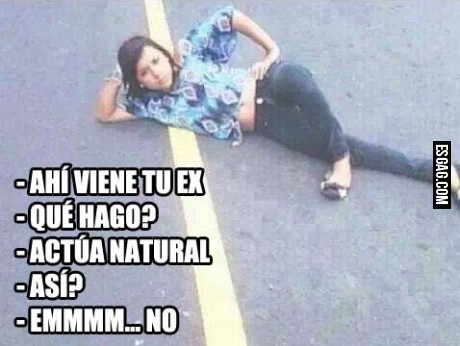 Cuando ves a tu ex...