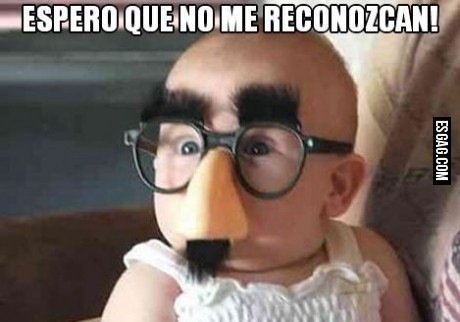 Tranquilo bebé, nadie se va a dar cuenta que sos vos