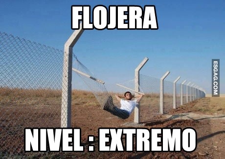 Hay que estar muy cansado para llegar a este punto