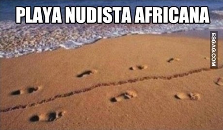 En África las playas nudistas tienen estas huellas