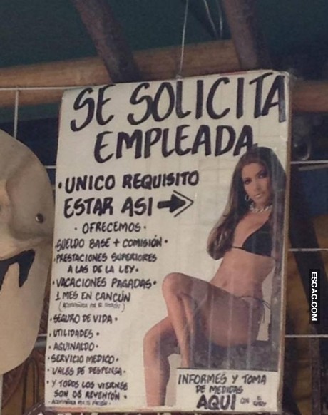 Se solicita empleada