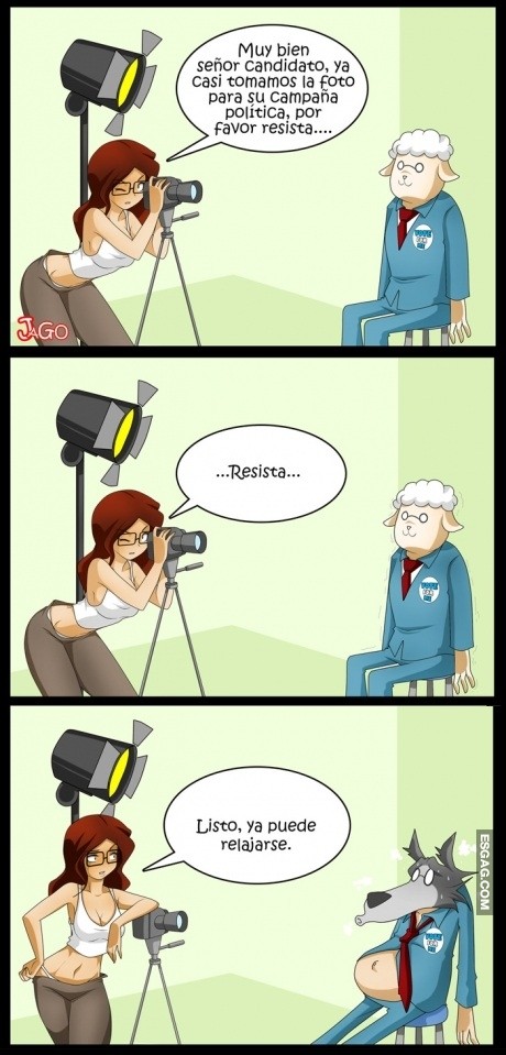 Resista, un poco más, resista! Listo...