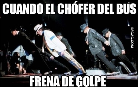 Esto ocurre cuando el chofer...