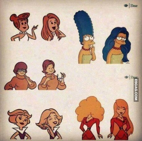Antes y después de usar Dove